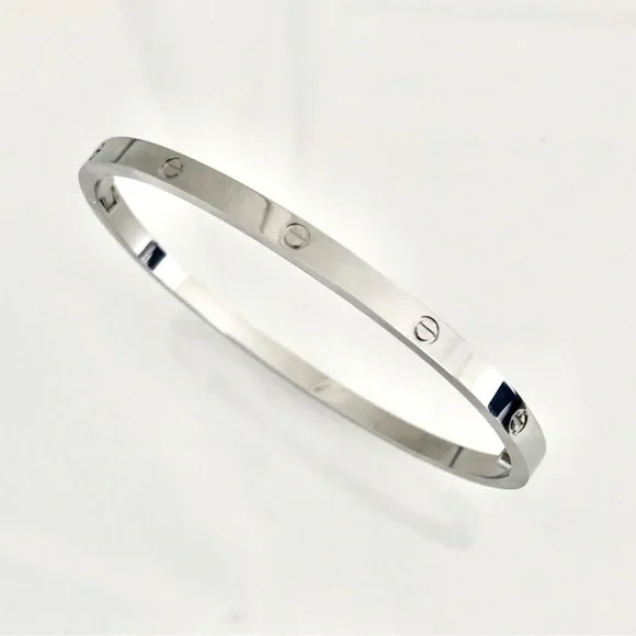 NEW Small Model Screw Cuff Bangle Love Bracelet with Screwdriver in Silver - Picture 13 of 14